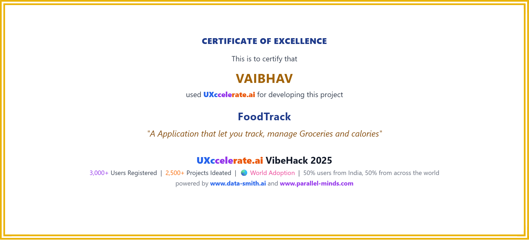 Frontend Certificate
