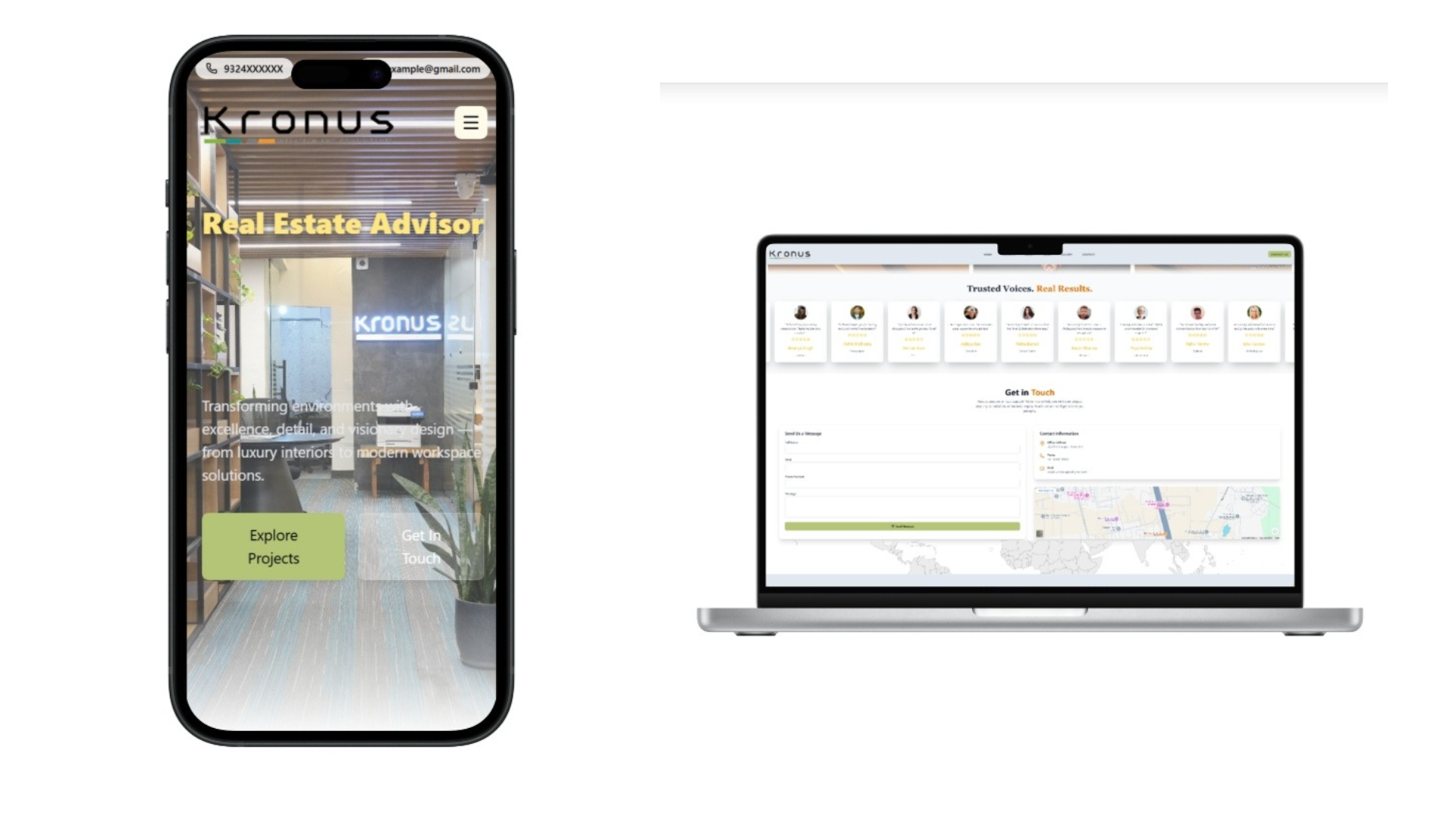 Kronus Website Preview